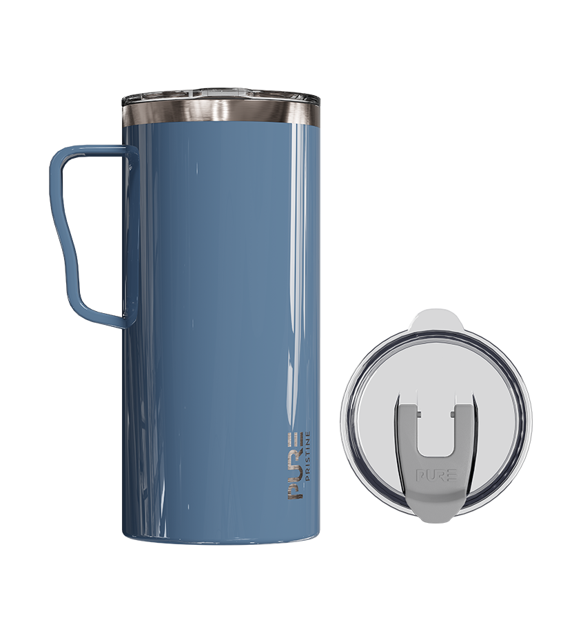 “It Fits” Thermal Travel Mug 18oz – Antimicrobial - Solid Colors - PURE Drinkware