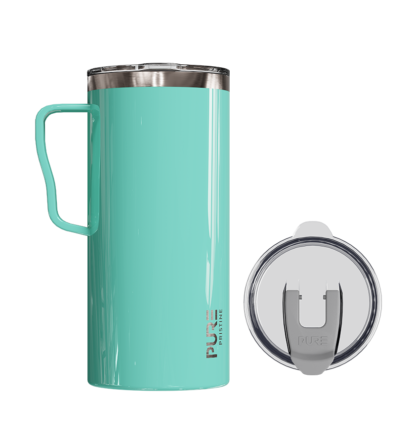 “It Fits” Thermal Travel Mug 18oz – Antimicrobial - Solid Colors - PURE Drinkware