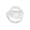 Clear Tritan spillproof twist-on slide lid plastic lid for 22oz tumblers on a white background