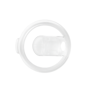 Clear plastic Push-On Slide lid for 32oz and 30oz tumblers on a white background