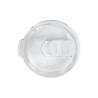 Clear Tritan spillproof twist-on slide lid plastic lid for 32oz tumblers on a white background