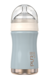 Hug Me Baby Bottle 8oz Solid – Keepsake Blue