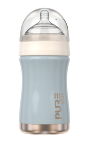 Pure 8oz Baby Bottle - Keepsake Blue - PURE Drinkware