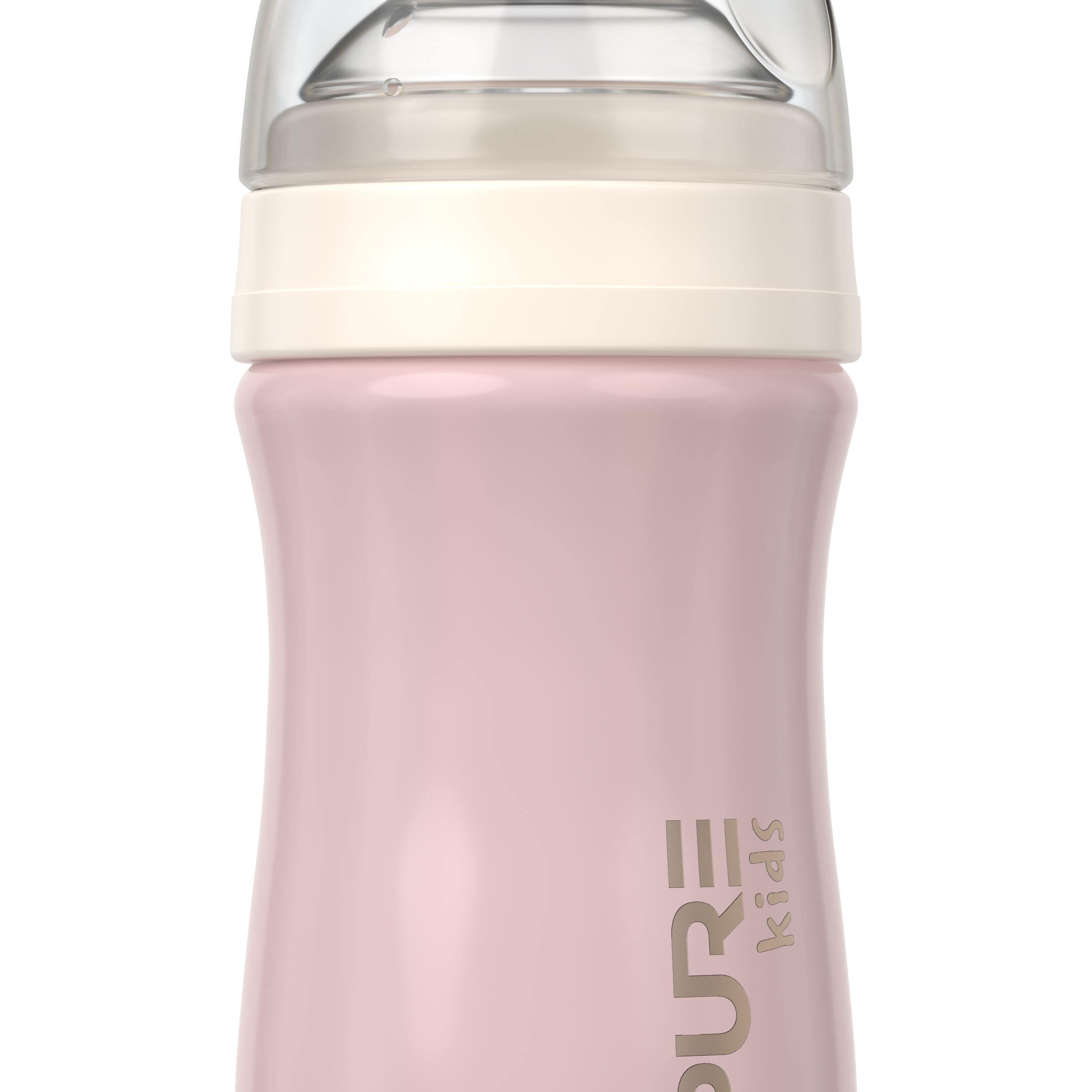 Pure 8oz Baby Bottle - Piggy Pink - PURE Drinkware