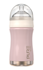 Pure 8oz Baby Bottle - Piggy Pink - PURE Drinkware