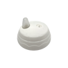 White plastic 9oz Sippy Cup lid on a white background