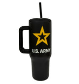 40oz Tumbler with Handle - Army Logo