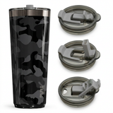 Twistie Tumbler 32oz Patterns – Black Camo