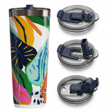 Twistie Tumbler 22oz Patterns – Floral Reef