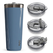 “Twistie” Stainless Steel Tumbler 32oz / 22oz – Antimicrobial - Solid Colors - PURE Drinkware