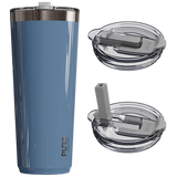 “Twistie” Stainless Steel Tumbler 32oz / 22oz – Antimicrobial - Solid Colors