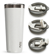 “Twistie” Stainless Steel Tumbler 32oz / 22oz – Antimicrobial - Solid Colors - PURE Drinkware