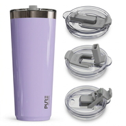 “Twistie” Stainless Steel Tumbler 32oz / 22oz – Antimicrobial - Solid Colors - PURE Drinkware