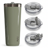 “Twistie” Stainless Steel Tumbler 32oz / 22oz – Antimicrobial - Solid Colors