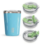 “Twistie” Stainless Steel Kids Cup with Straw – 14oz – Antimicrobial - Solid Colors - PURE Drinkware