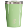 A 14oz antimicrobial green-colored tumbler 