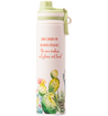 Tumbler with cactus design with text Dont Judge Me Because I', on a white background