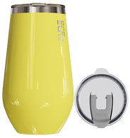 “Halfsies” Wine Tumbler 16oz – Antimicrobial - Solid Colors - PURE Drinkware