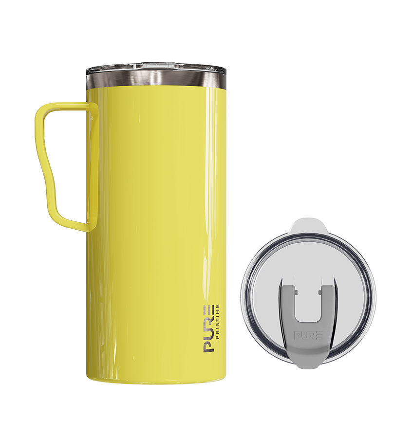 “It Fits” Thermal Travel Mug 18oz – Antimicrobial - Solid Colors - PURE Drinkware