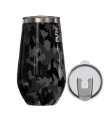 Halfsies Wine 16oz Patterns – Black Camo
