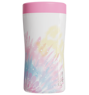 Peace and love design on a 12 oz insulated stainless steel can holder