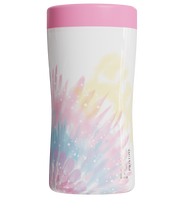 Peace and love design on a 12 oz insulated stainless steel can holder