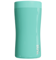 A 12oz antimicrobial stainless steel koozie in sea foam green color and the brand 'PURE' visible on the front.