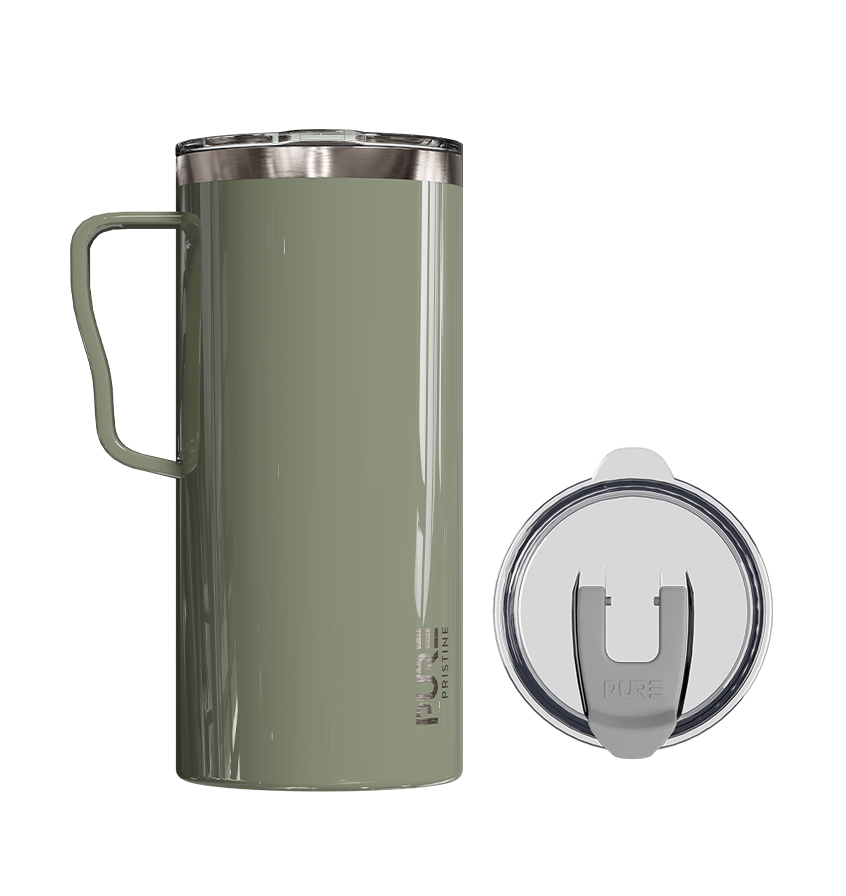 “It Fits” Thermal Travel Mug 18oz – Antimicrobial - Solid Colors - PURE Drinkware