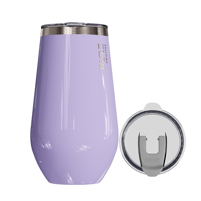 Halfsies Wine 16oz Solid – Lavender - PURE Drinkware