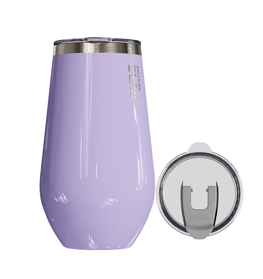 Halfsies Wine 16oz Solid – Lavender - PURE Drinkware