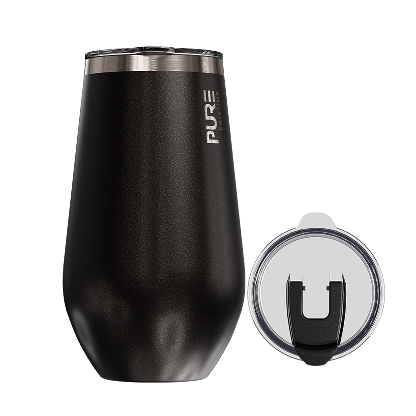 Halfsies Wine 16oz Solid – Midnight - PURE Drinkware