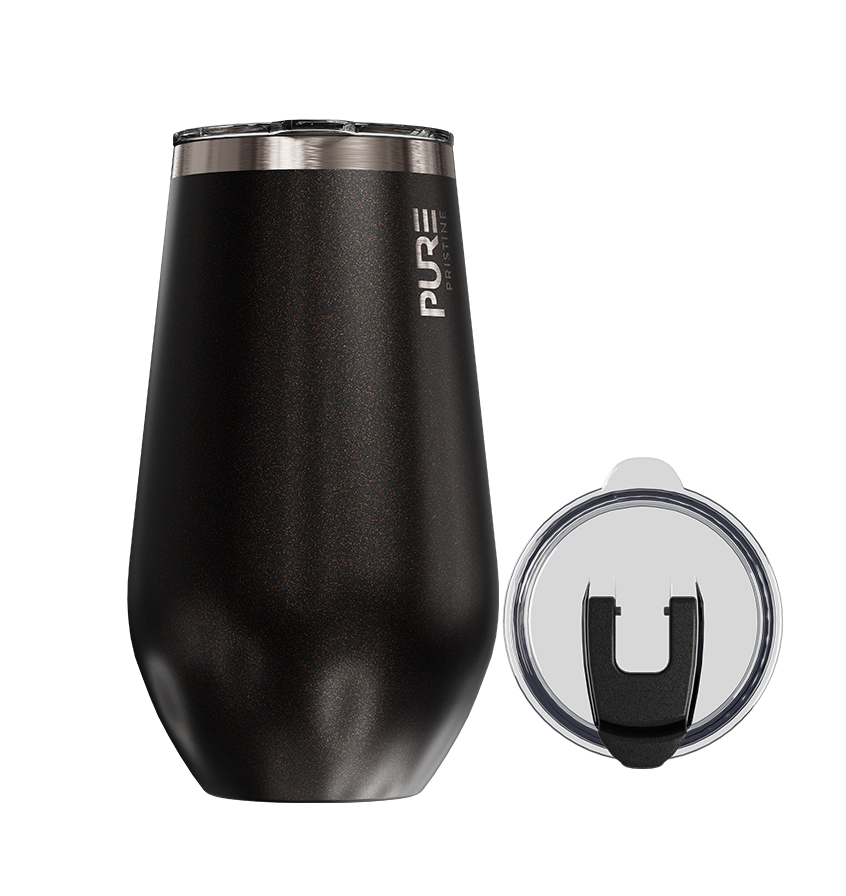 Halfsies Wine 16oz Solid – Midnight - PURE Drinkware