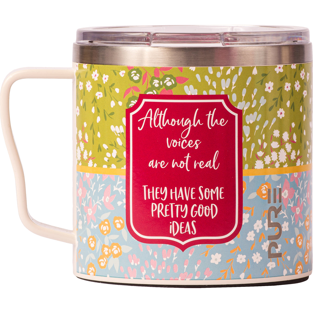 Big Bertha Coffee Mug 16oz Sassy – Although the voices are not real they have some pretty good ideas - PURE Drinkware