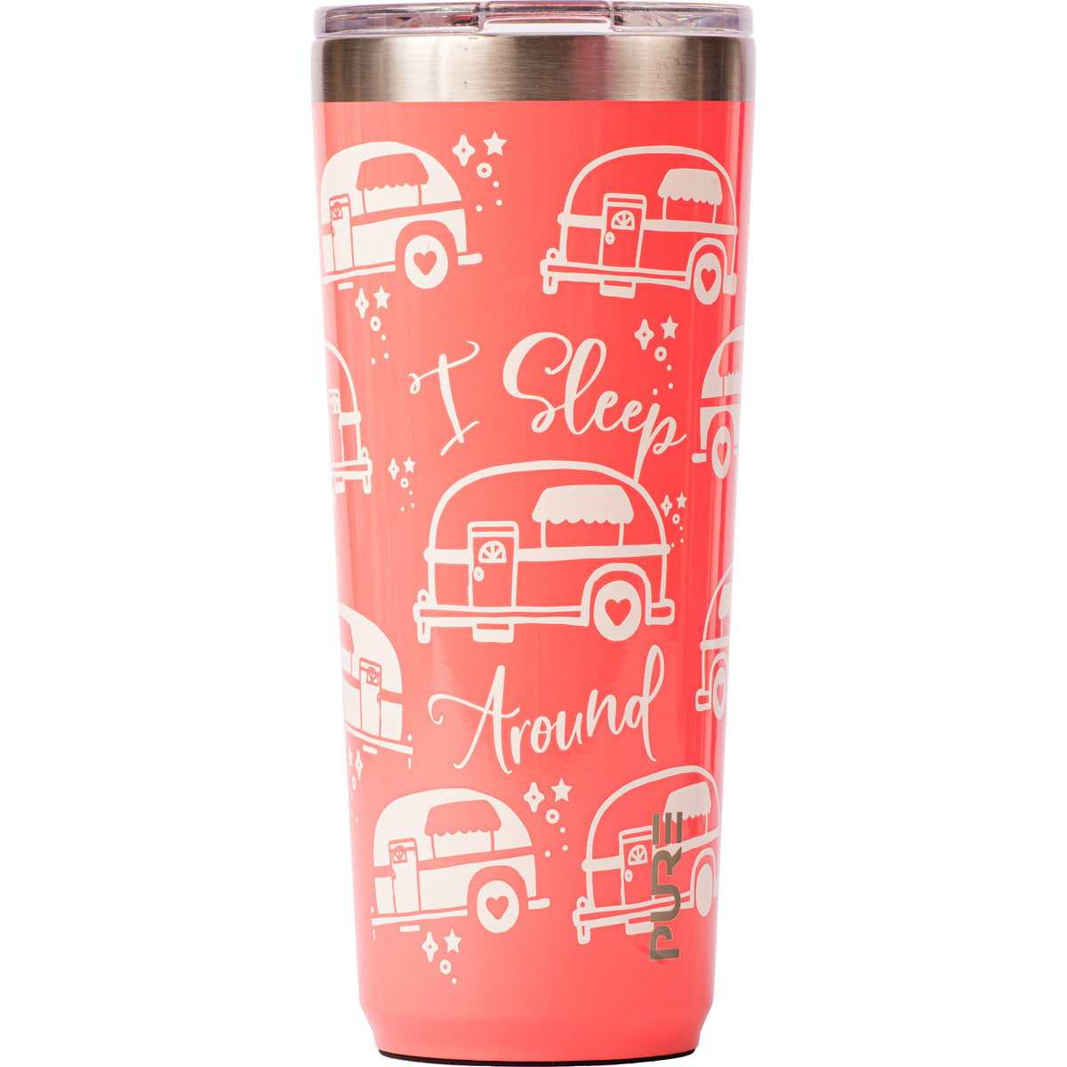 Twistie Tumbler 22oz Sassy – I Sleep Around (Campers) - PURE Drinkware