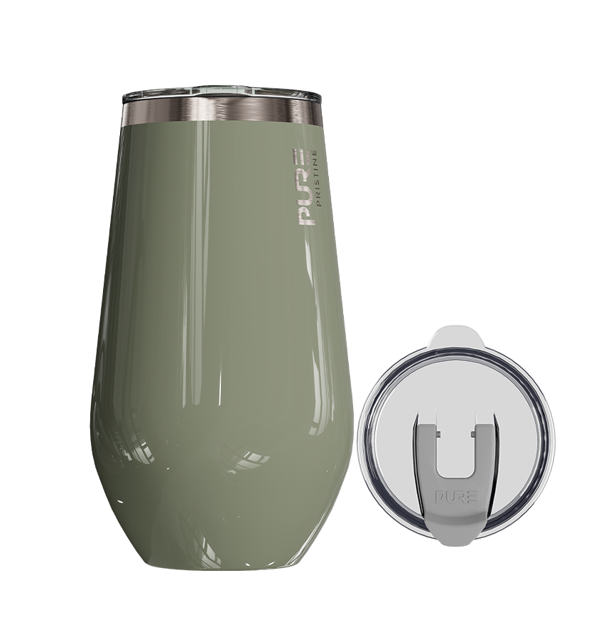 16oz Antimicrobial Stemless Wine Tumbler - Olive