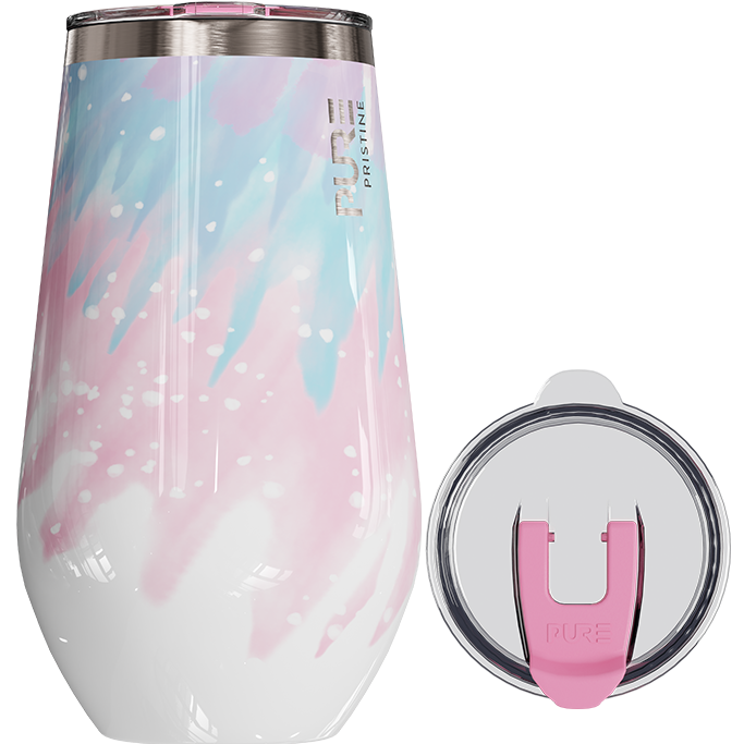 “Halfsies” Wine Tumbler 16oz – Antimicrobial - Patterns - PURE Drinkware